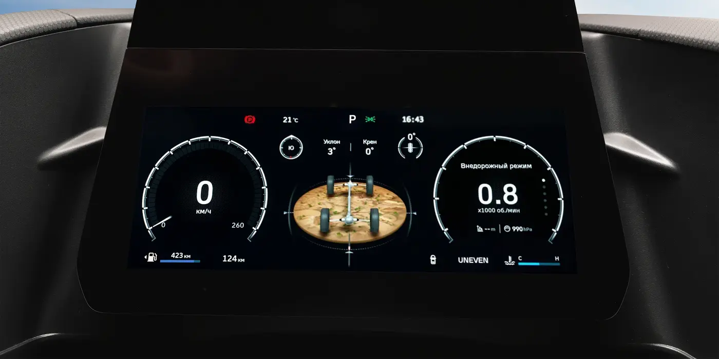 HAVAL Dargo — цифровая приборная панель