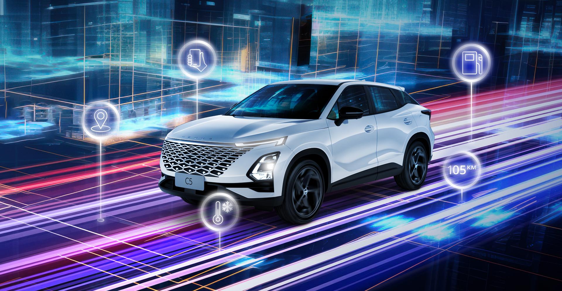 Телематика O-Connect: управление через мобильное приложение My OMODA