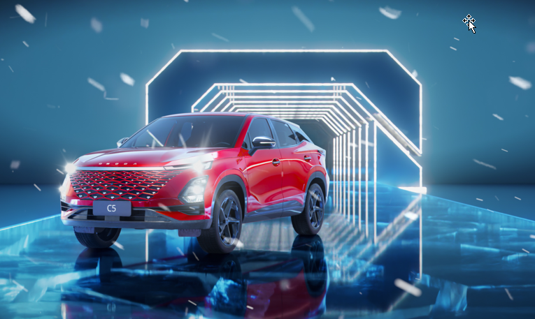 OMODA C5 Trendy Red – мода и искусство.