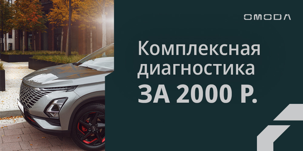Комплексная диагностика OMODA всего за 2000 рублей