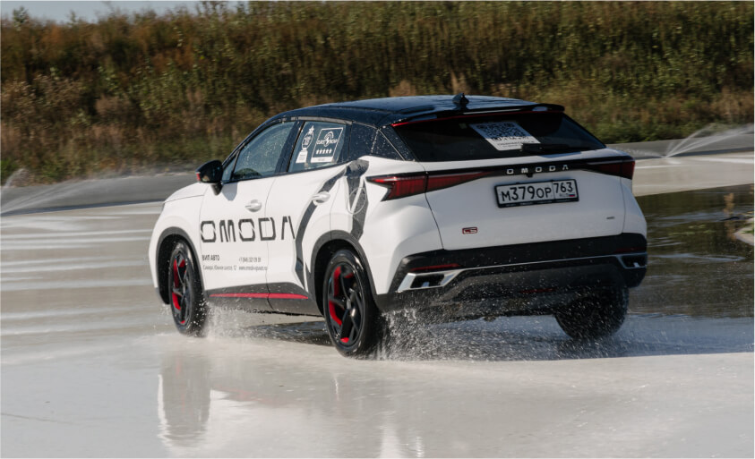 Проверьте OMODA C5 в условиях бездорожья