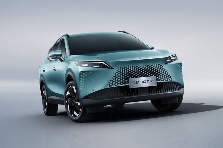 Инновационный кроссовер OMODA C7 получил цветовую гамму из пяти оттенков