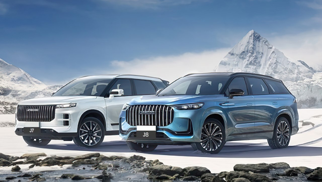 Стартовые цены на модели JAECOO J7 и J8