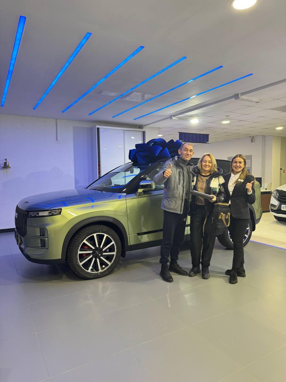 Дорогие клиенты, от всей души поздравляем вас с покупкой новых авто и благодарим за доверие к компании JAECOO ИЮЛЬ!