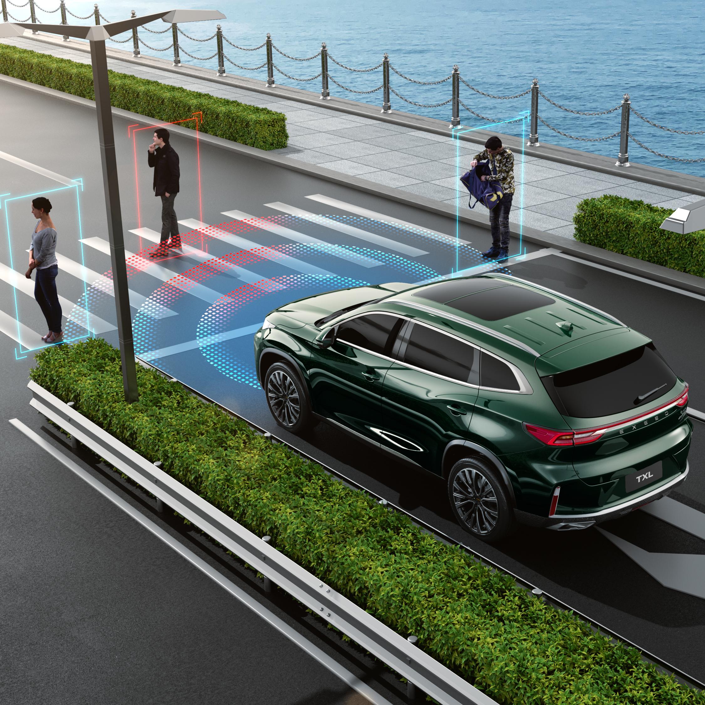 Система предотвращения фронтального столкновения