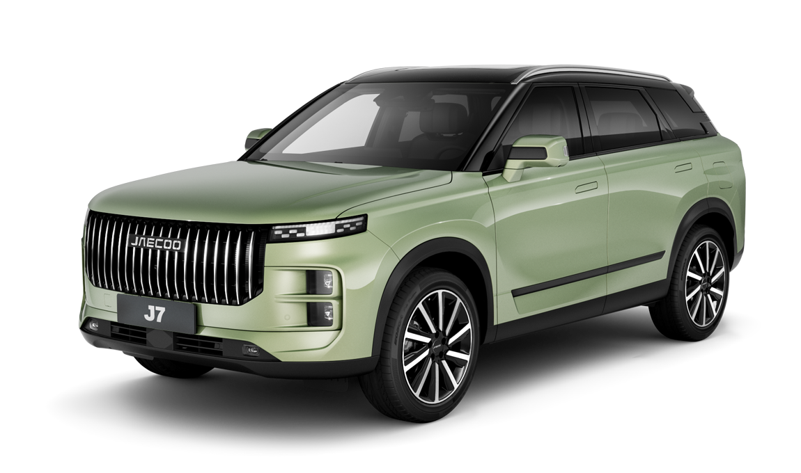 Зеленый с черной крышей