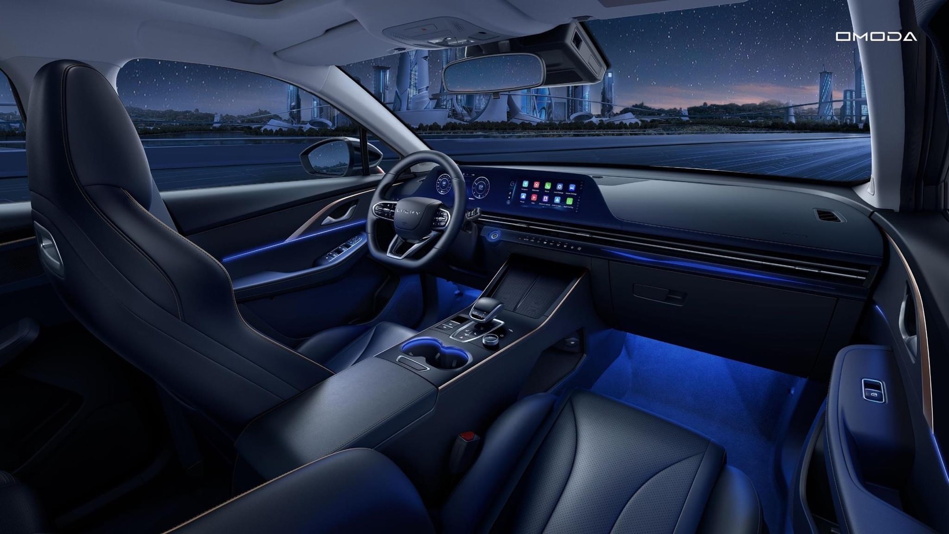 Мультимедийная система у автомобилей OMODA