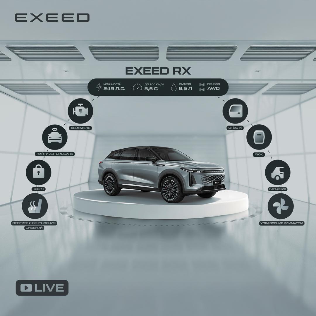Мобильное приложение EXEED и технология EXEED Connect