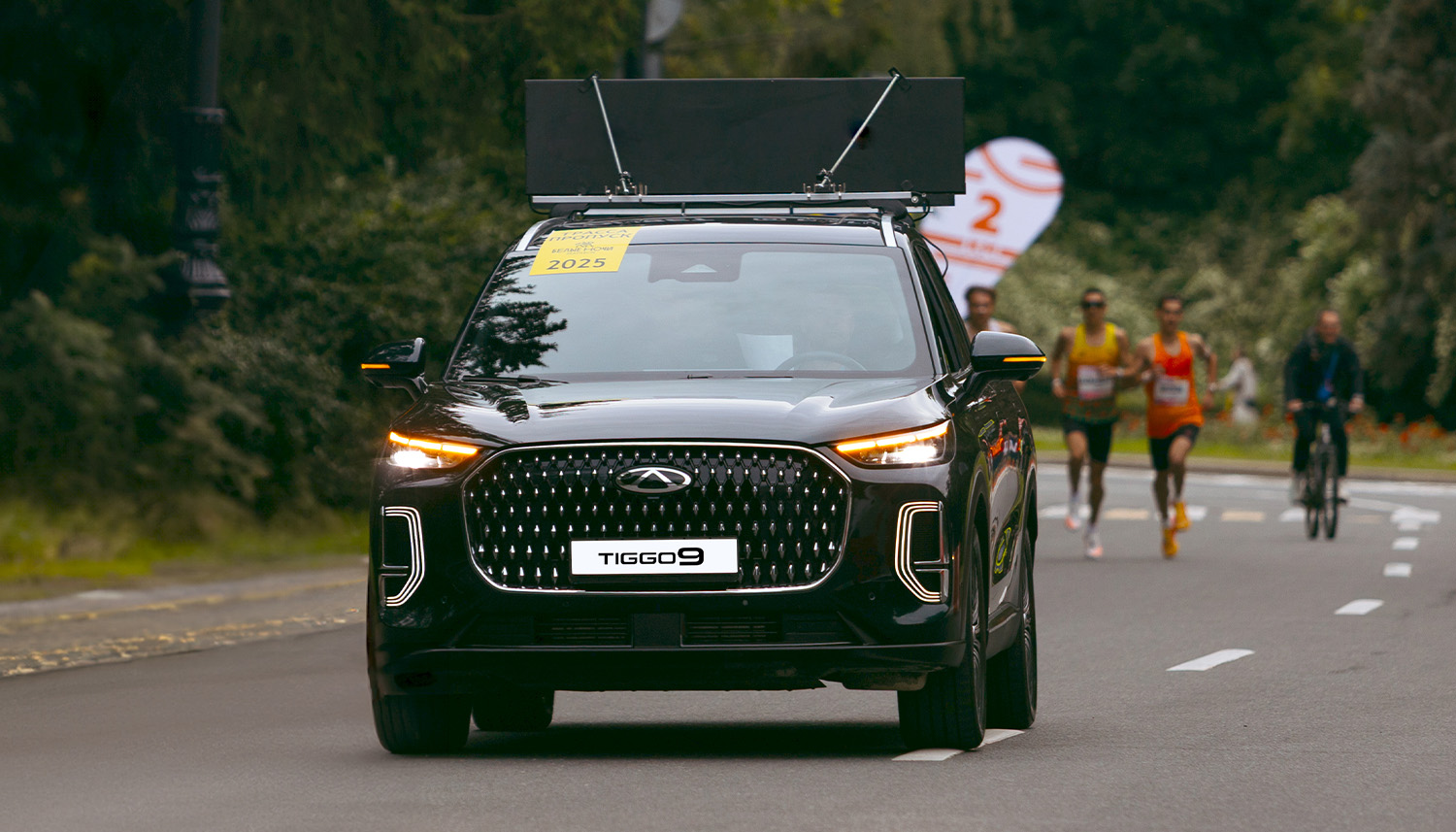 CHERY TIGGO 9 выступил в авангарде марафона «Белые Ночи»