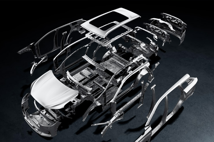 Силовой каркас кузова JAECOO J8