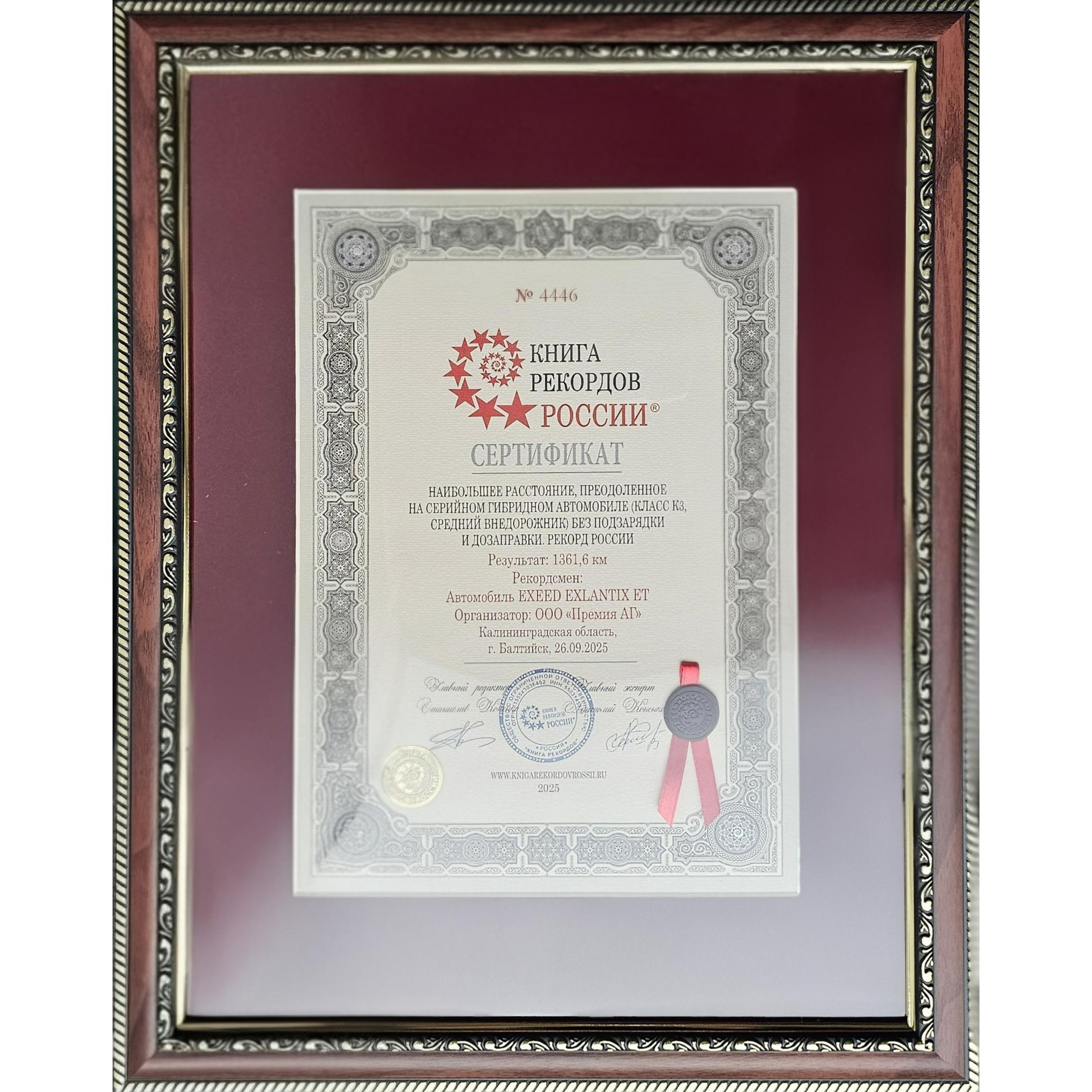 Рекорд дальности хода