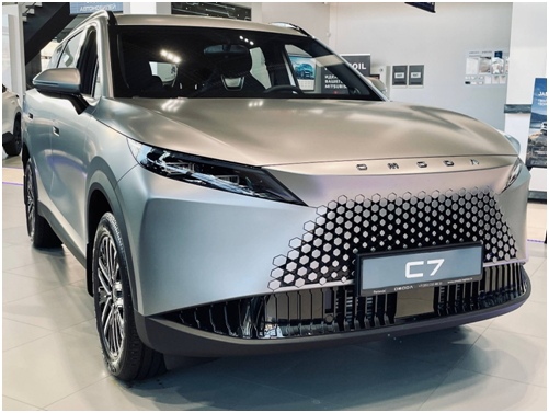 Мы дождались! К нам приехал OMODA C7 в редком цвете «Лунная пыль»