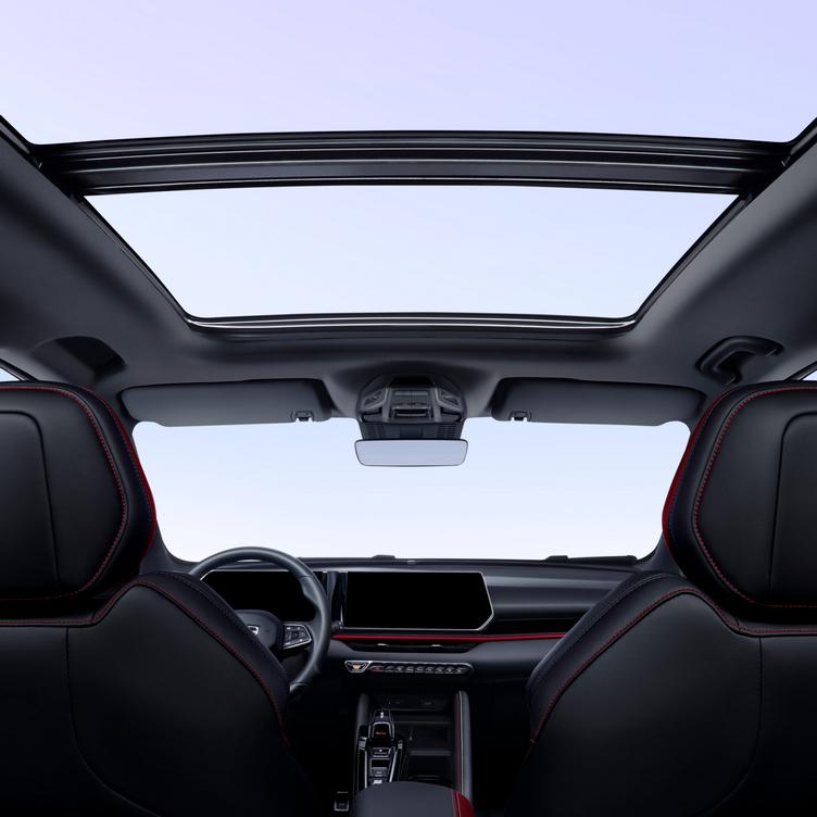 Панорамная крыша с люком*