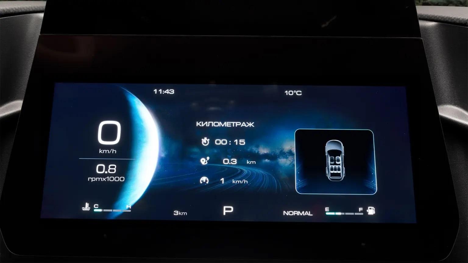 Цифровая панель приборов 10,25"