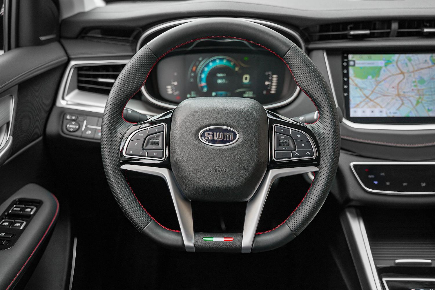 Кожаное мультифункциональное рулевое колесо с подогревом