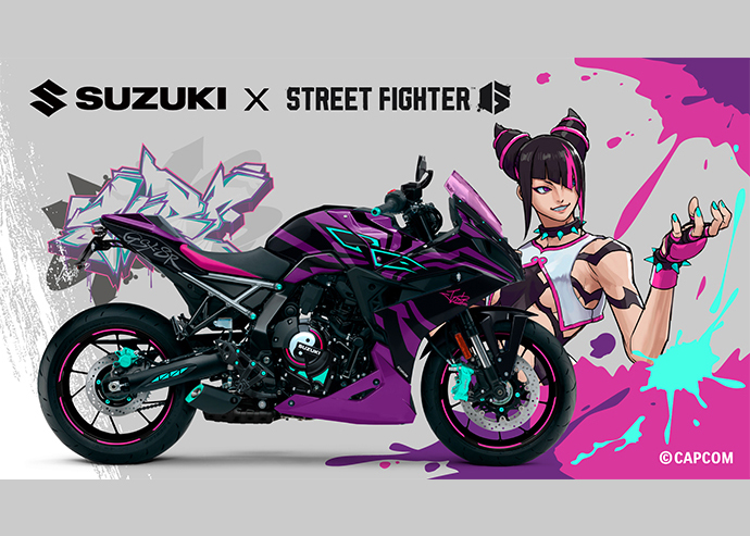 МОТОЦИКЛ SUZUKI, СОЗДАННЫЙ СОВМЕСТНО C ИГРОЙ STREET FIGHTER 6