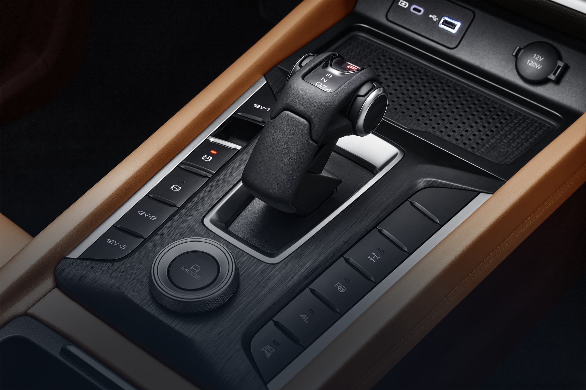 Физические кнопки управления. "Шайба" выбора режимов движения