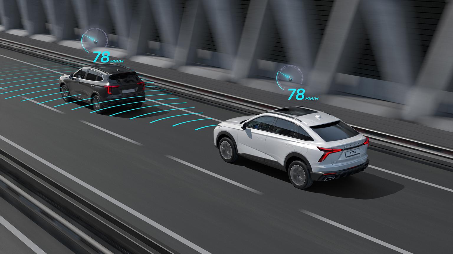 Адаптивный круиз-контроль с активным ограничителем скорости