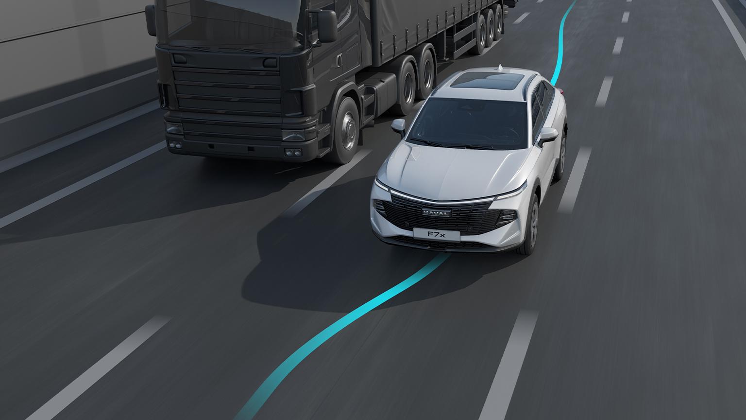 Функция «Маневр в полосе»