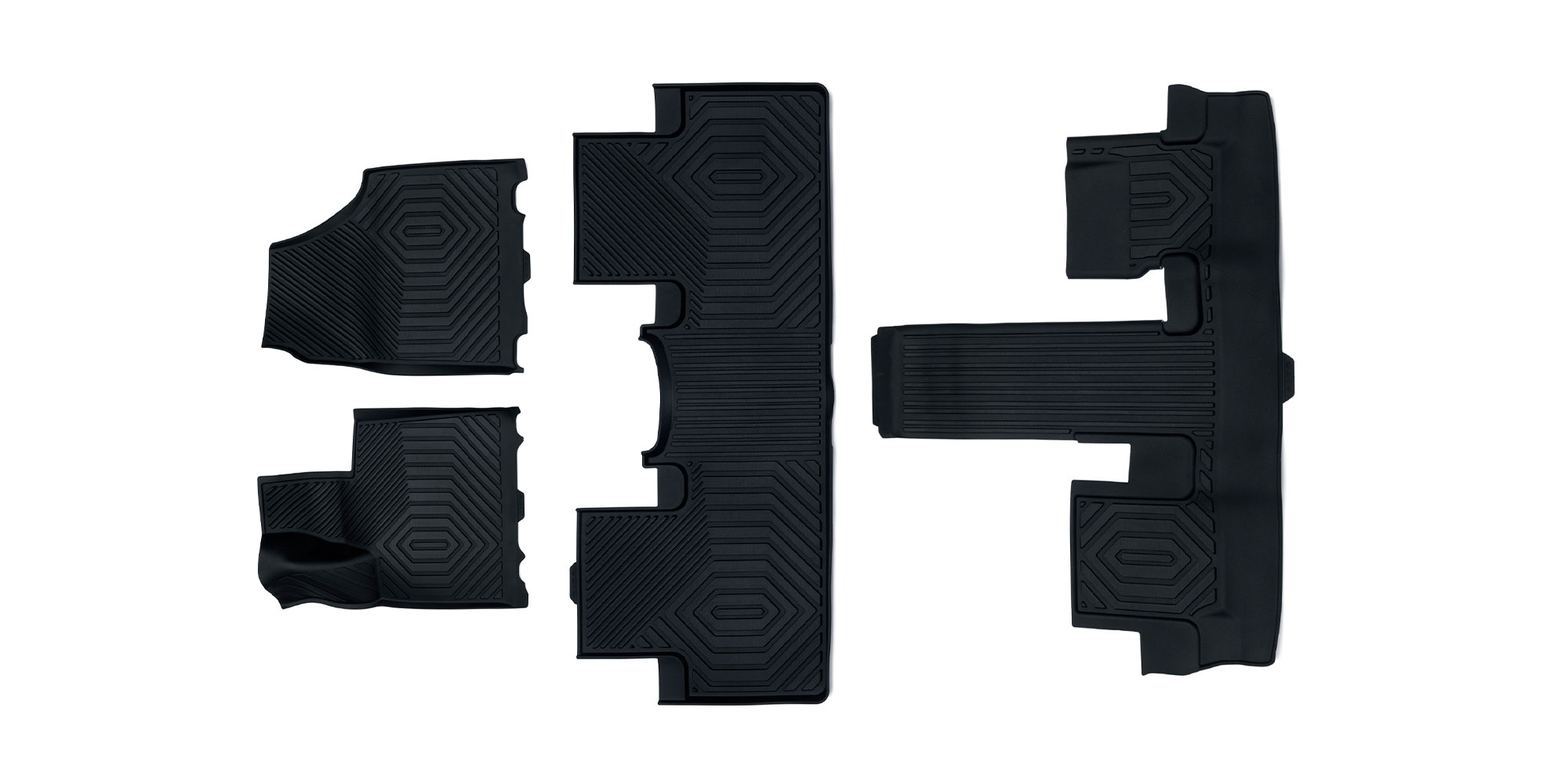 Коврики в салон 6-местного AITO M7. Цвет: чёрный