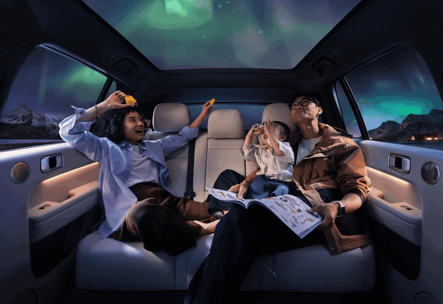 Просторный второй ряд