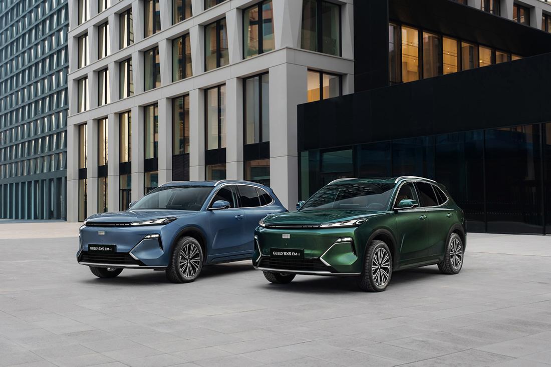 Geely объявляет цены на новый гибридный кроссовер  Geely EX5 EM-i для российского рынка