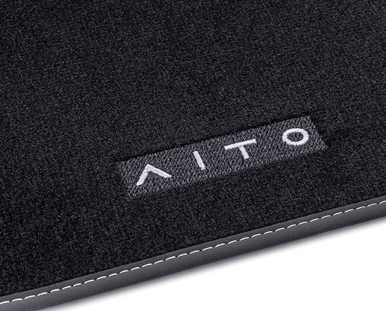 Коврик в багажник 6-местного AITO M7 (со сложенным 3-им рядом, текстиль)