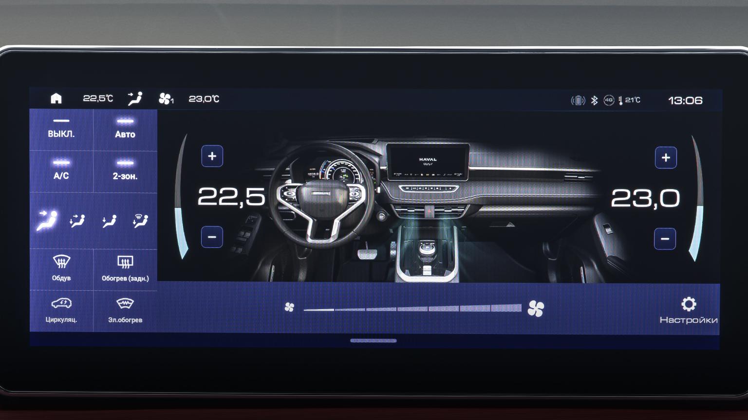 Двухзонный климат-контроль и теплые опции