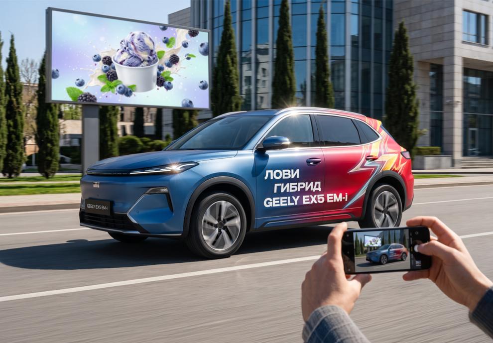 Geely запускает городской квест для москвичей и гостей столицы: сфотографируй Geely EX5 EM-i и выиграй отличные призы