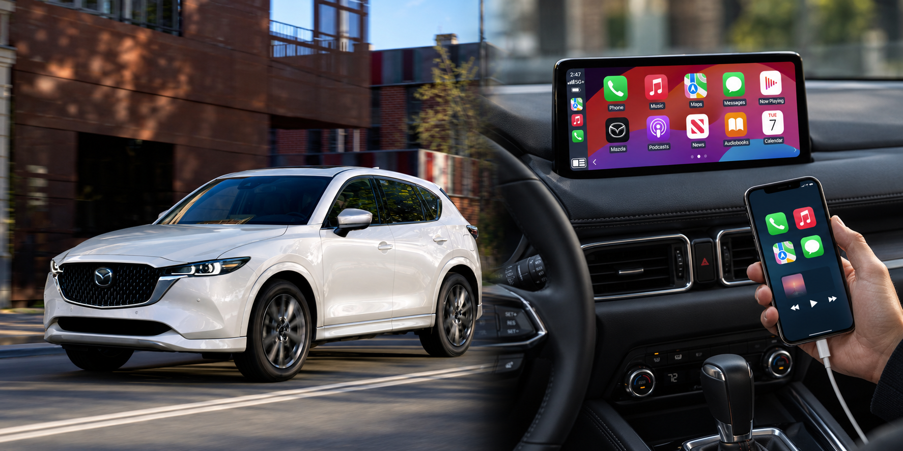 Как подключить телефон к Mazda CX-5 и CX-50